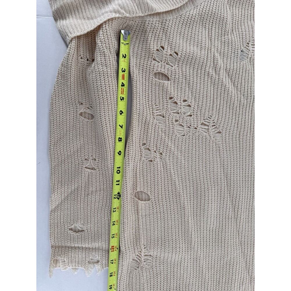 Fashion Nova Sweater Dress Plus Sz 2X One Shoulder Sexy Grunge Distressed Club - Picture 12 of 16